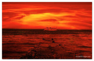 israel mediterranean sea sunset print Israel Mediterranean Sea Sunset 0001