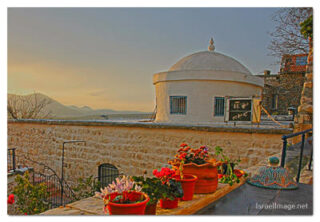 israel safed buhav synagogue print Israel Safed Buhav Synagogue 0001