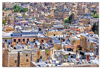 jerusalem old city view print Jerusalem Old City View 0002